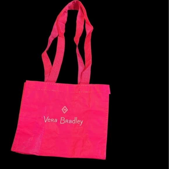 Vera Bradley Reusable Hot Pink Shopping Bags Tote - Picture 2 of 5